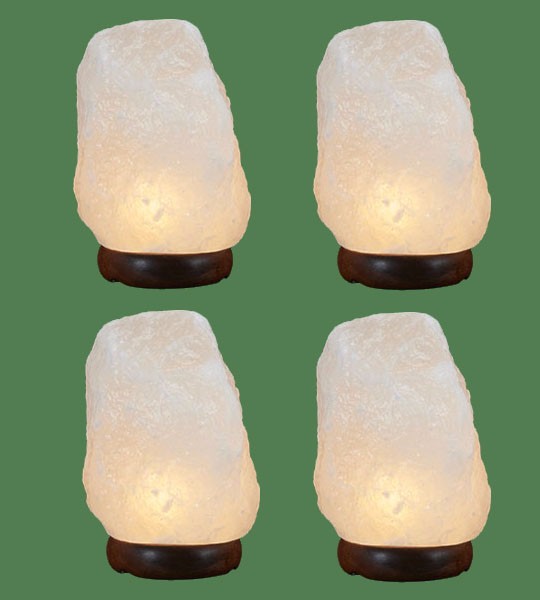 Himalayan Salt Lamp Natural White Small 4 units (10-12 lbs each)
